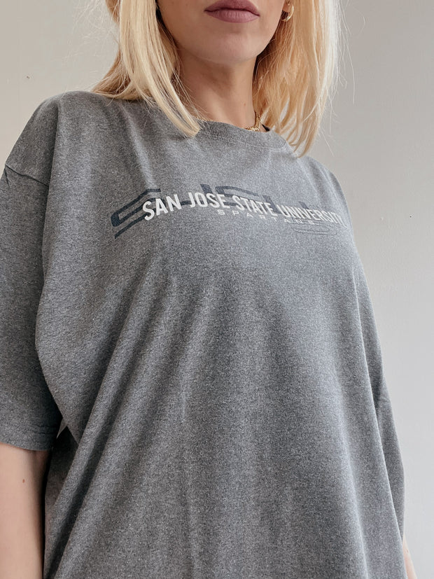 T-shirt vintage gris foncé XL