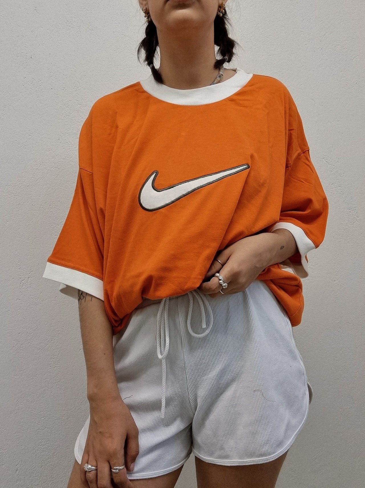 T-shirt vintage orange Nike XL