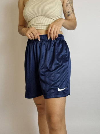 Short vintage bleu foncé Nike L