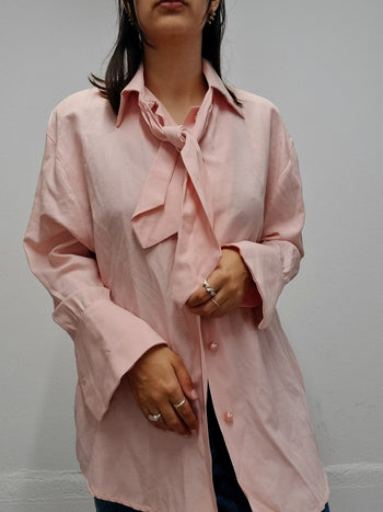 Chemise vintage rose clair M/L