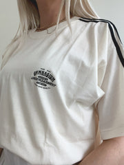 T-shirt vintage américain blanc cassé XL
