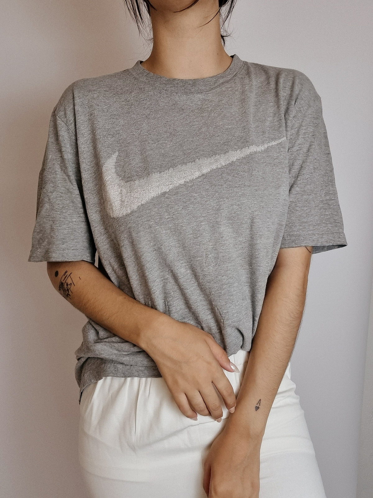 Nike hellgraues Vintage T-Shirt L
