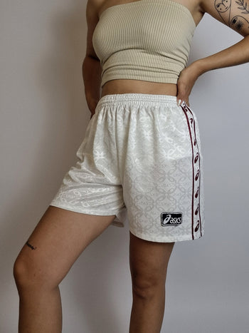 ASICS weiße Vintage-Shorts