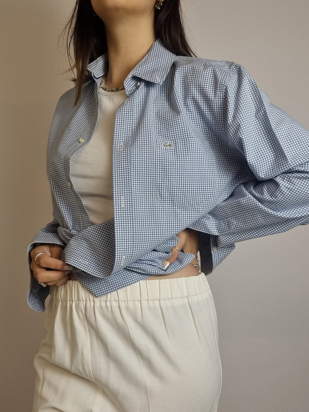 Vintage 80/90s shirt purple/blue/mustard M
