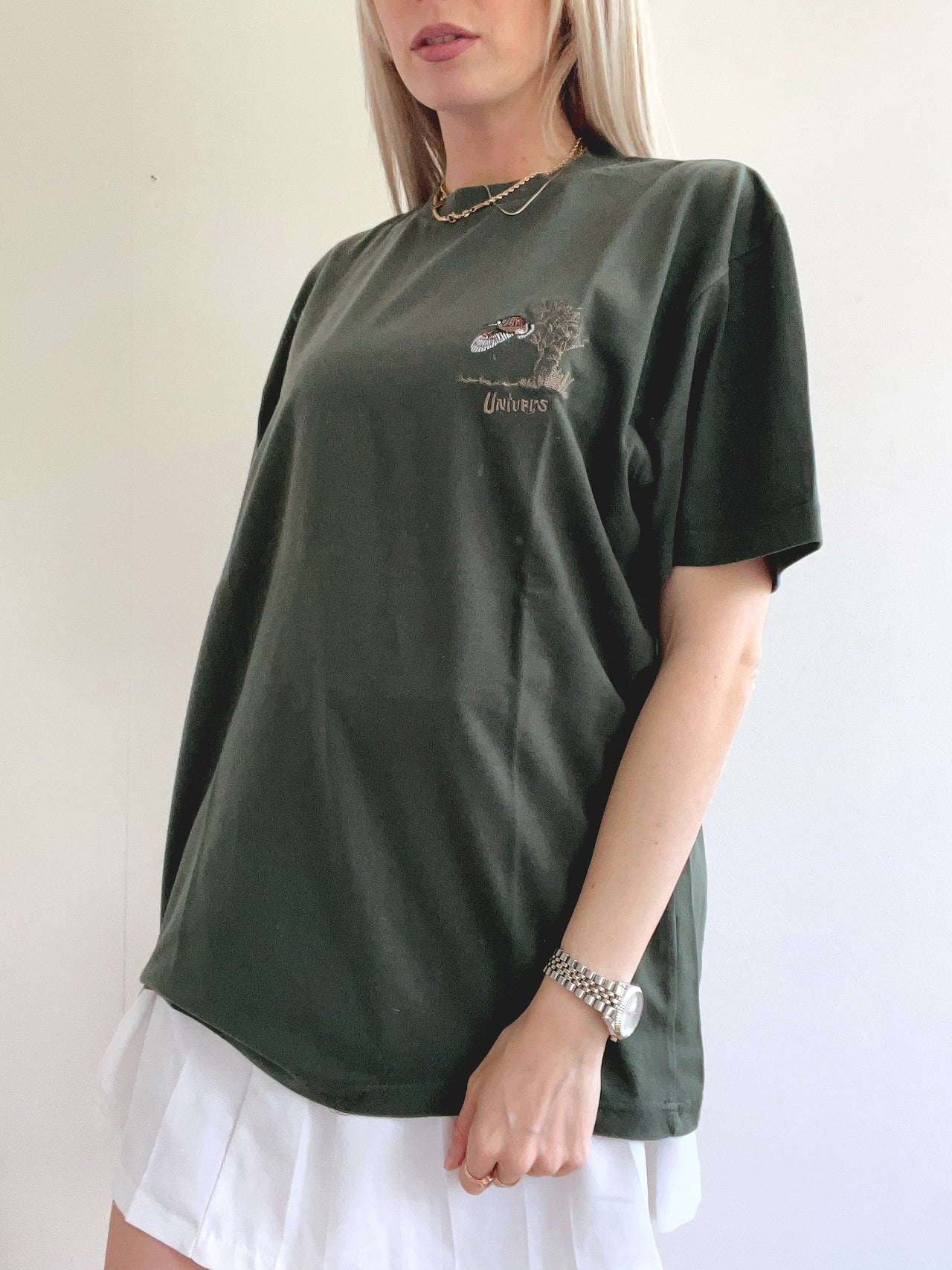 T-shirt vintage américain khaki XL