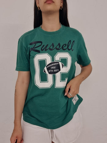 T-shirt vintage vert Russell S