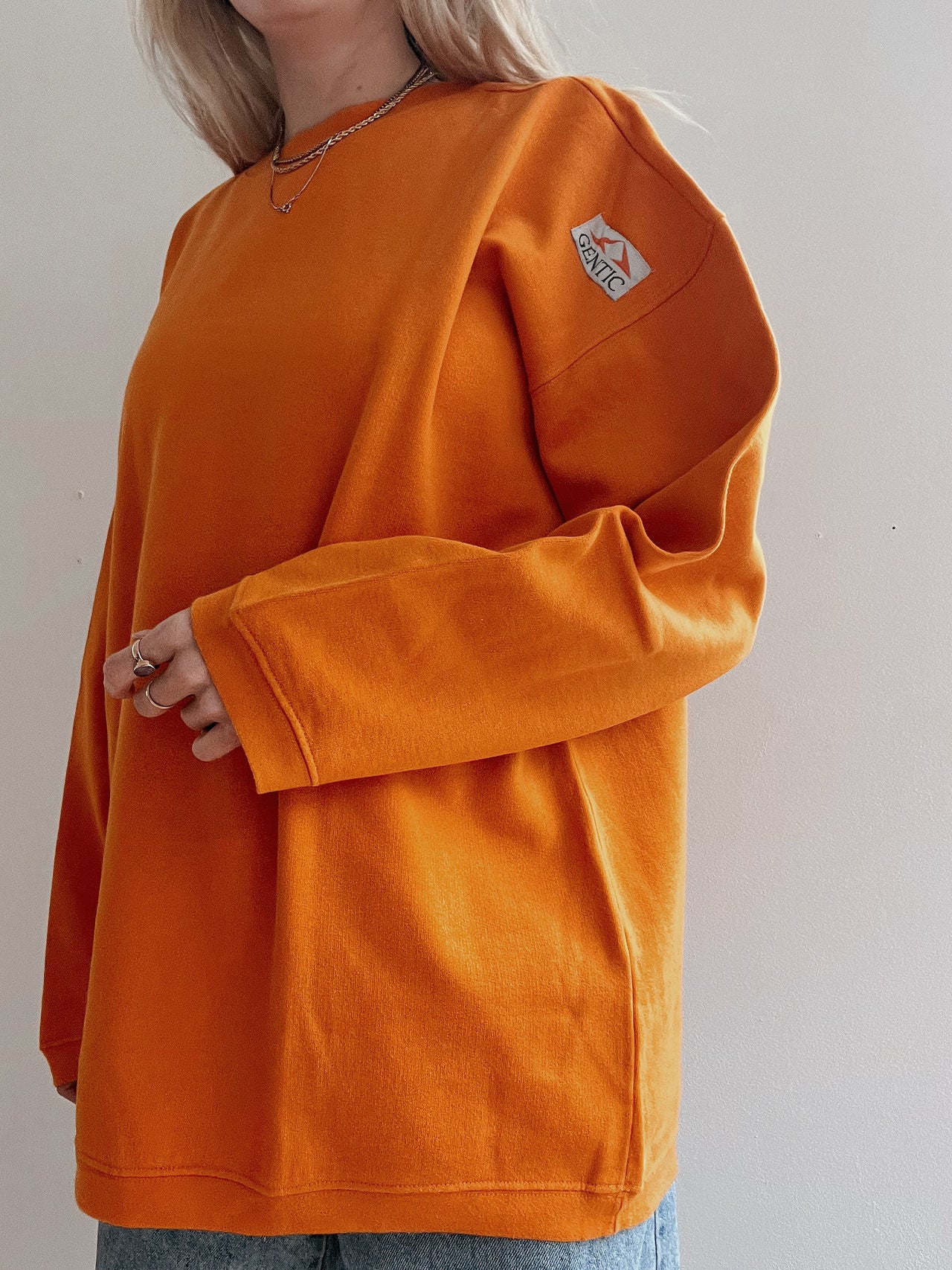 Vintage amerikanischer Pullover orange XL