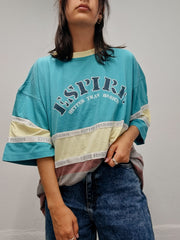 T-shirt vintage turquoise  XL