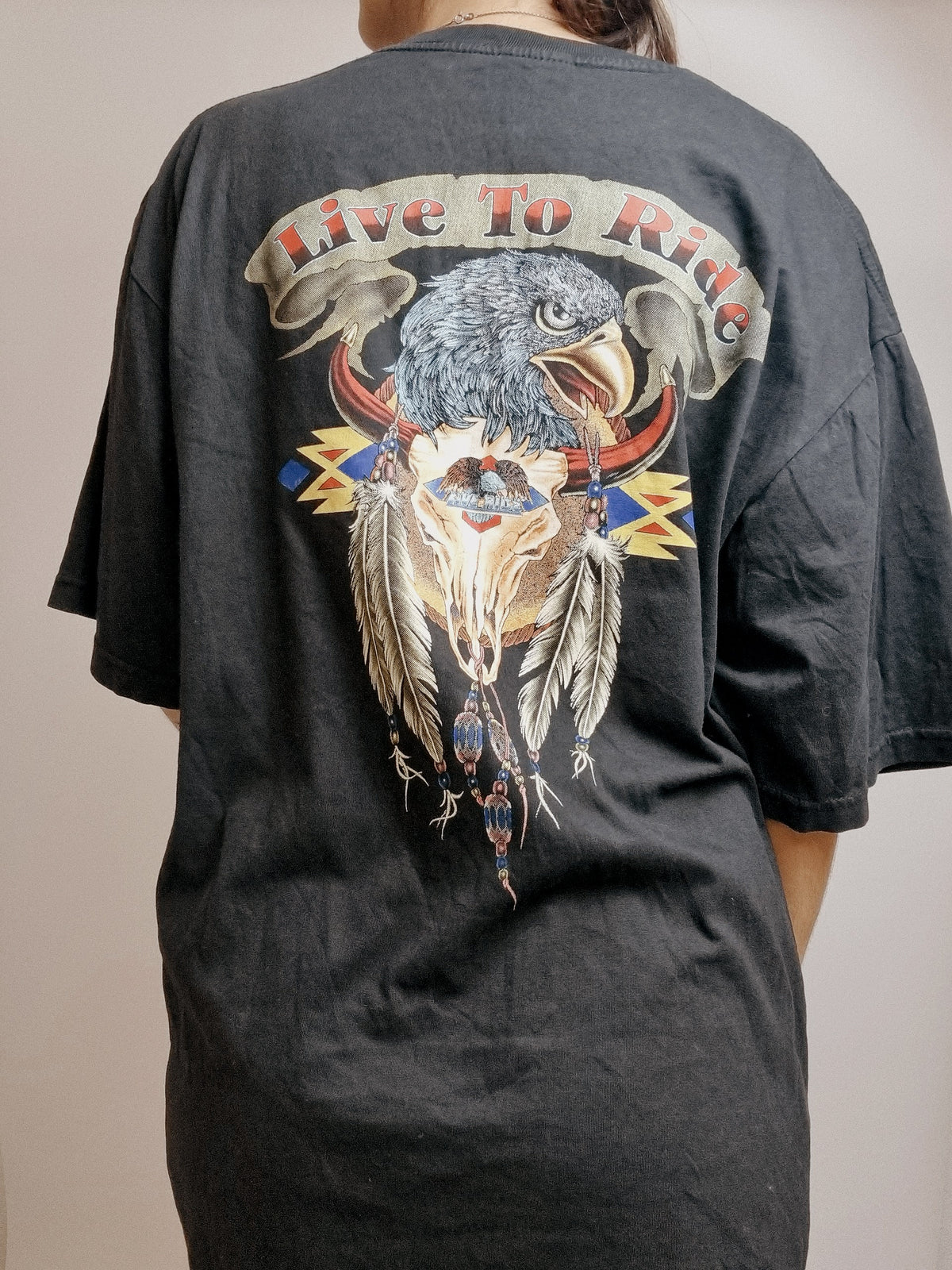 Vintage Heavy-Metal-Print-T-Shirt XL