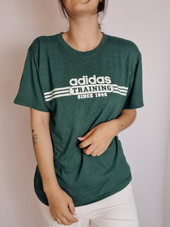 T-shirt vintage vert Adidas M