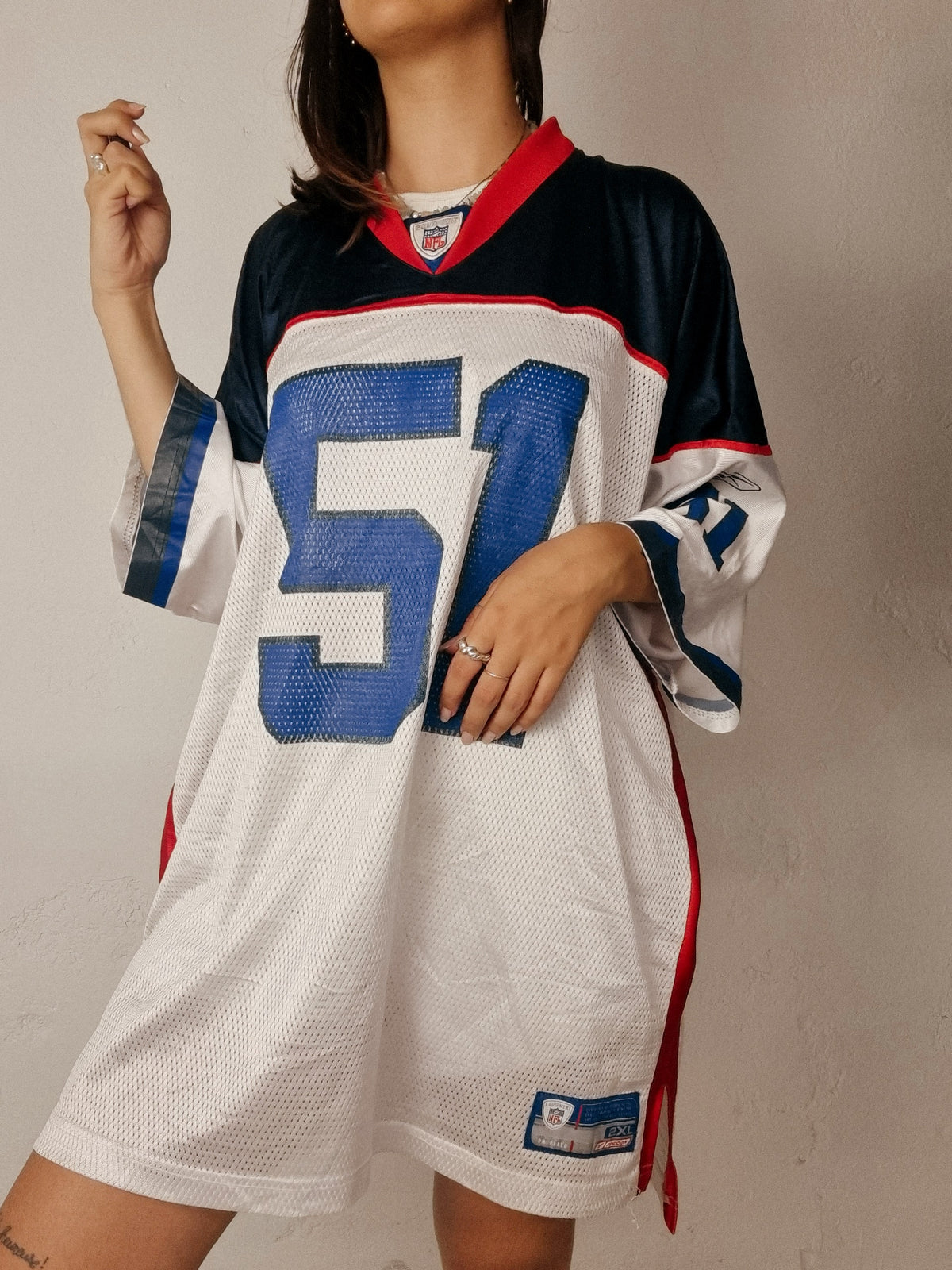 Amerikanisches Trikot blau und rot NFL XXL