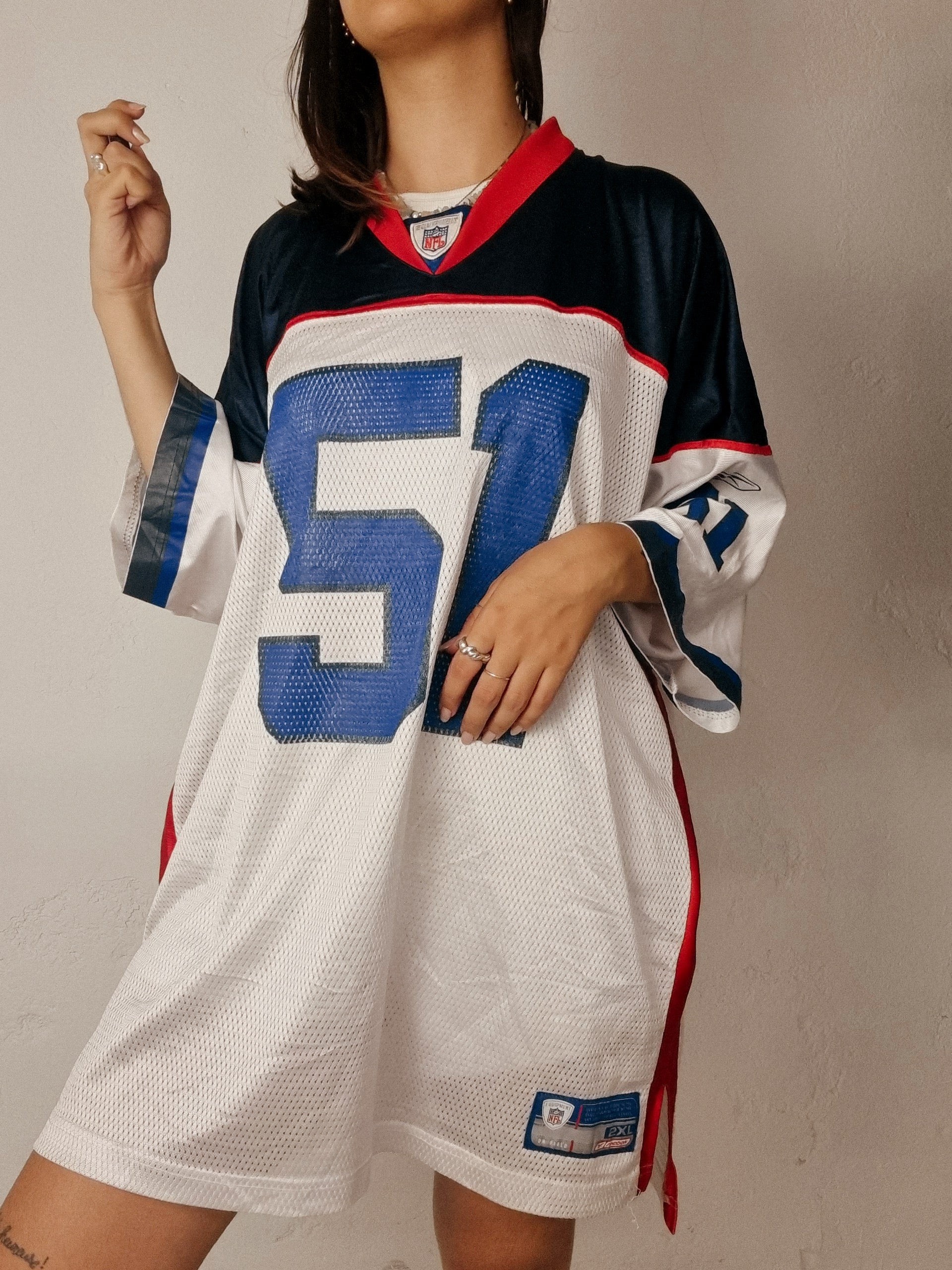 Amerikanisches Trikot blau und rot NFL XXL