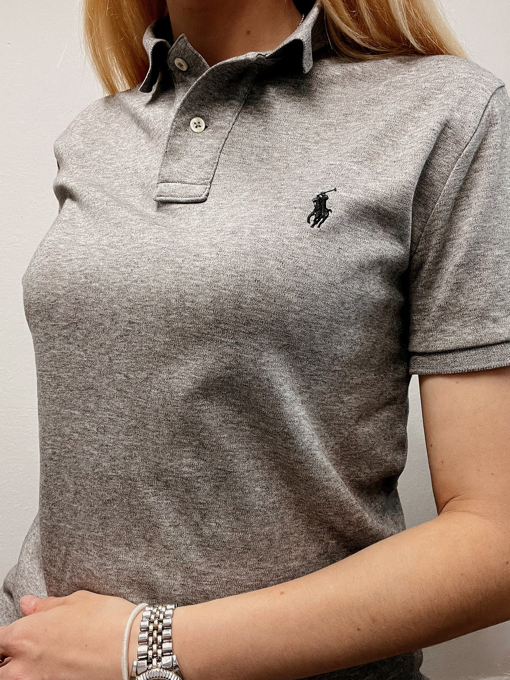 Polo Ralph Lauren gris clair S