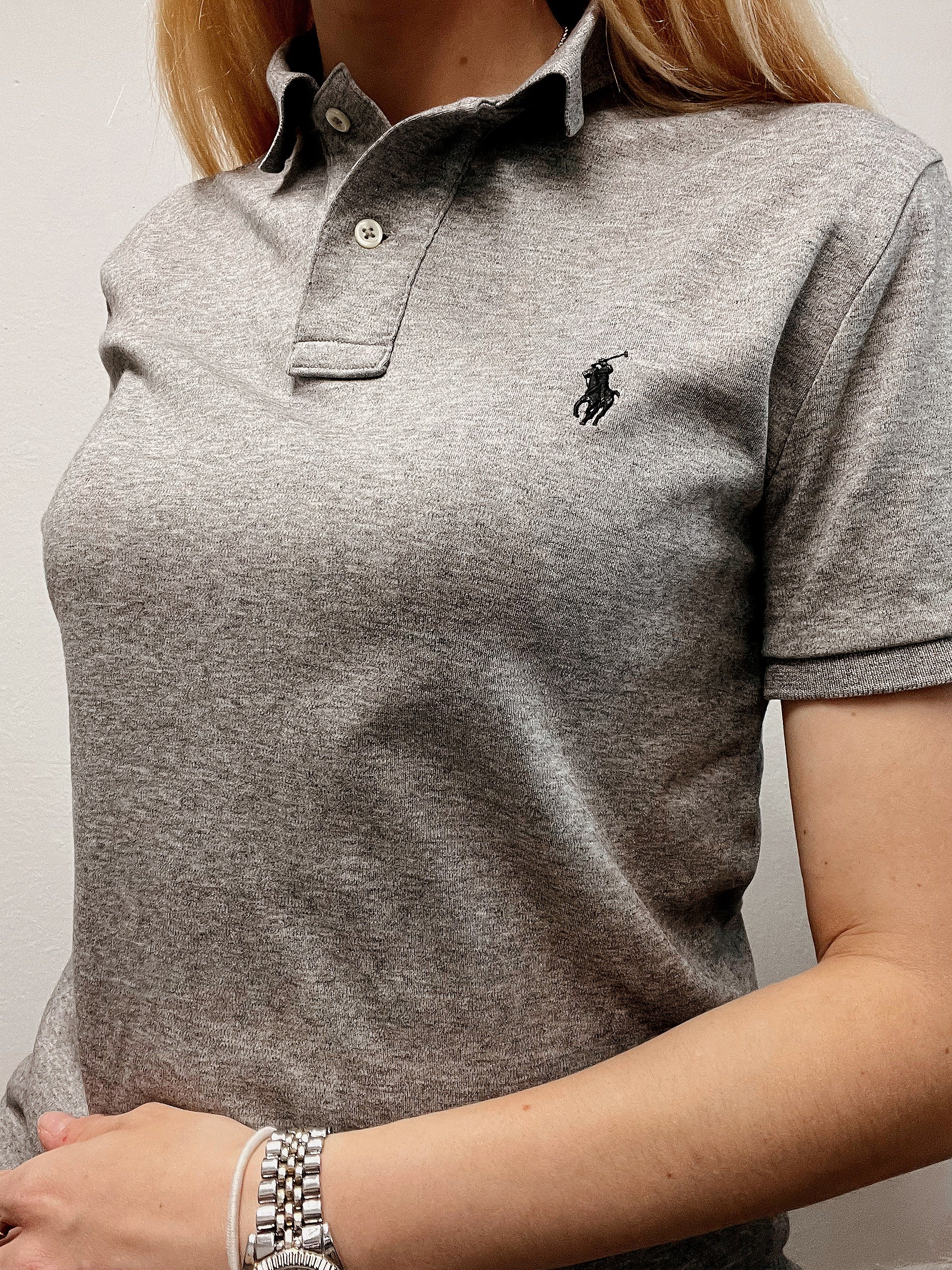 Polo Ralph Lauren gris clair S