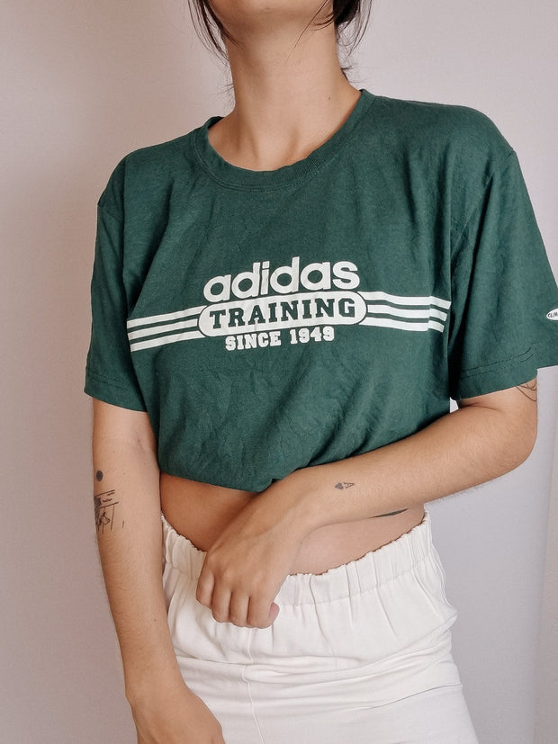 T-shirt vintage vert Adidas M