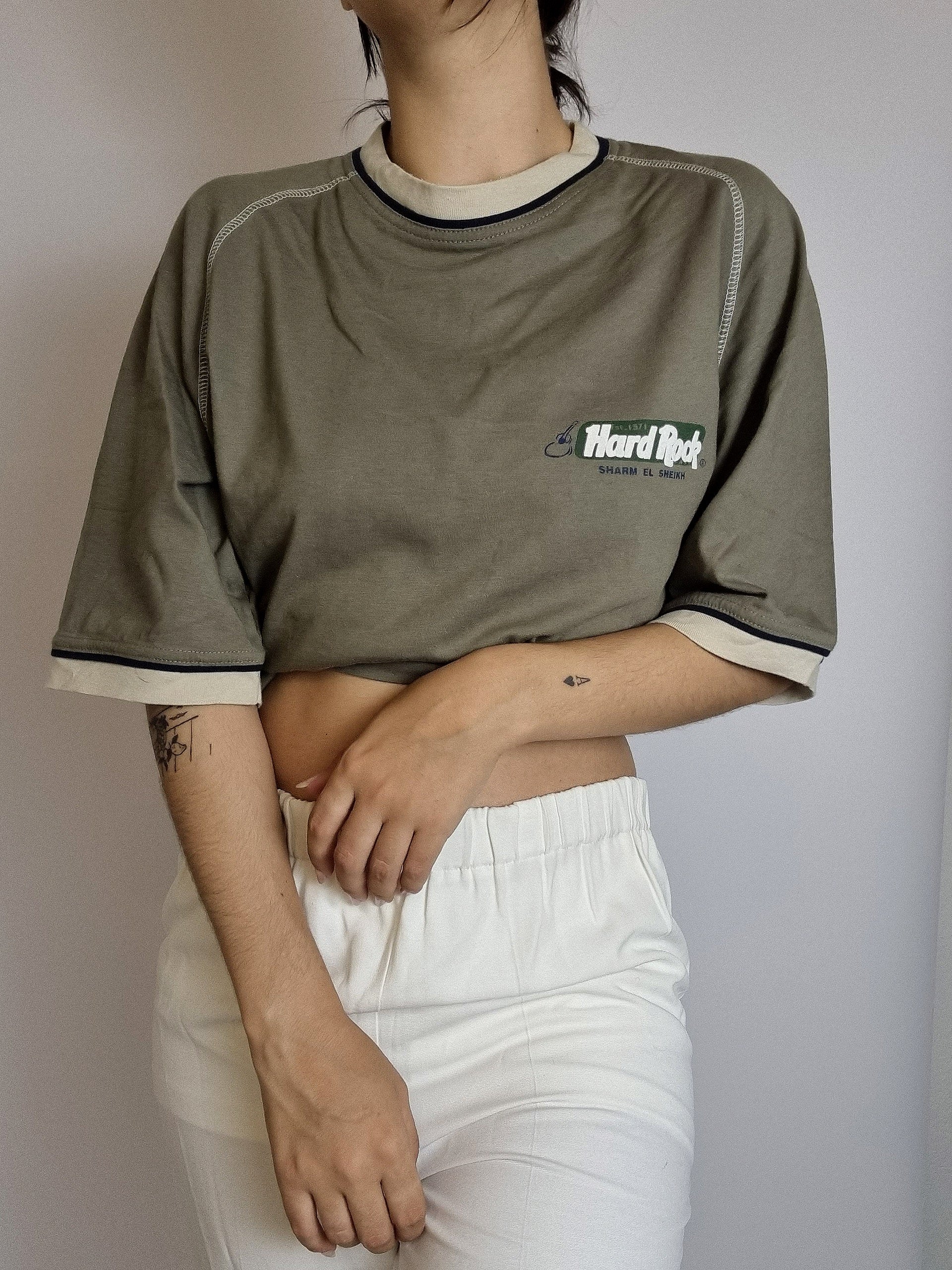 Lacoste L white striped mauve polo shirt
