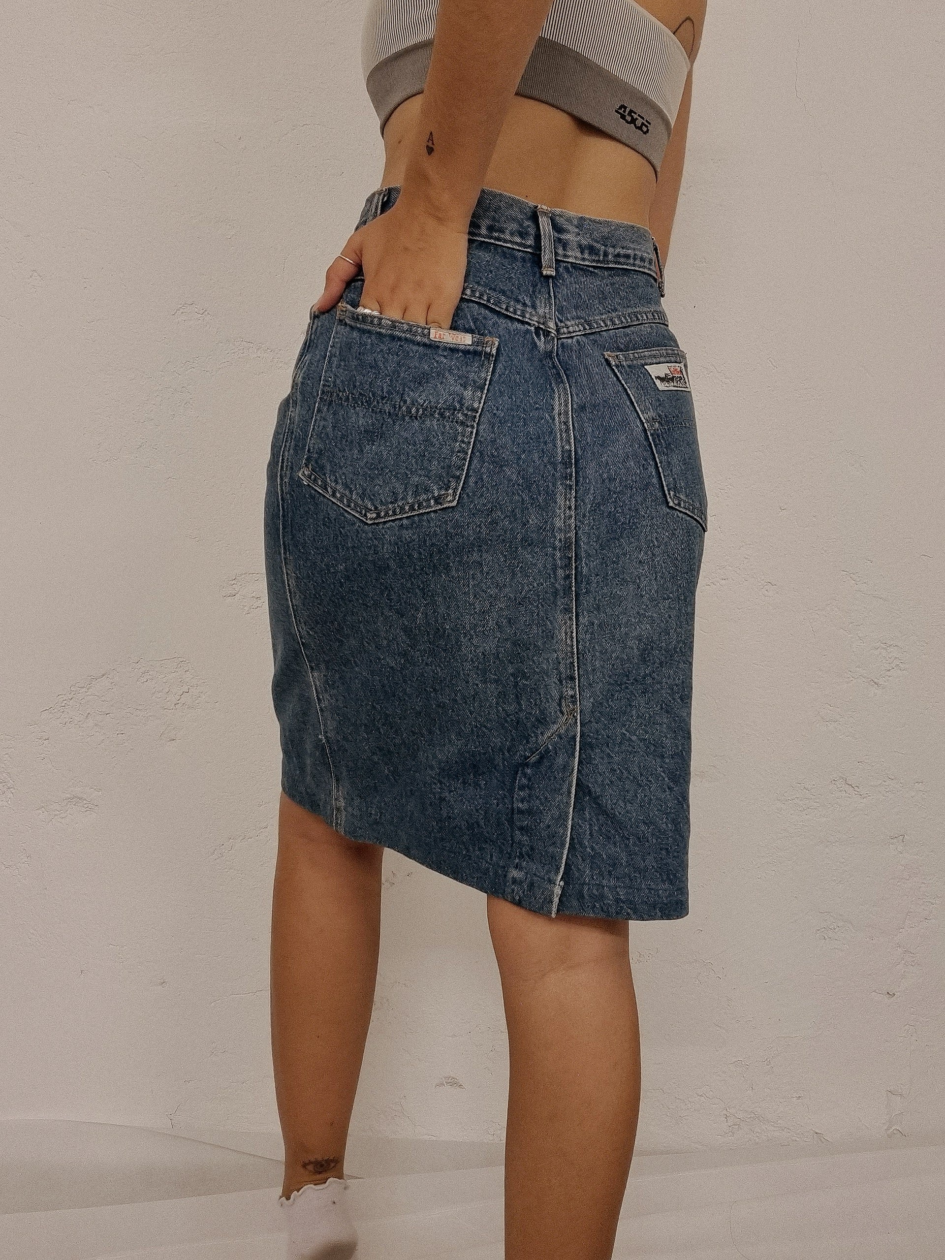 Vintage blauer Jeansrock M