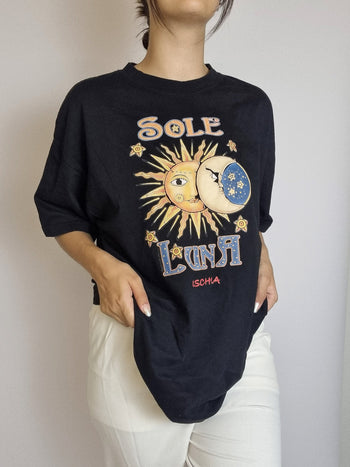 T-shirt vintage noir Sole L