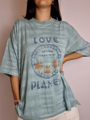 T-shirt vintage turquoise surfeur Love L