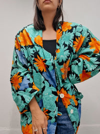 Veste blazer vintage oversized à paillettes L/XL