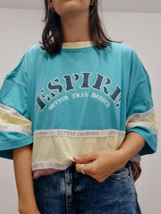 T-shirt vintage turquoise  XL