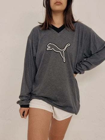 T-shirt vintage gris Puma XL