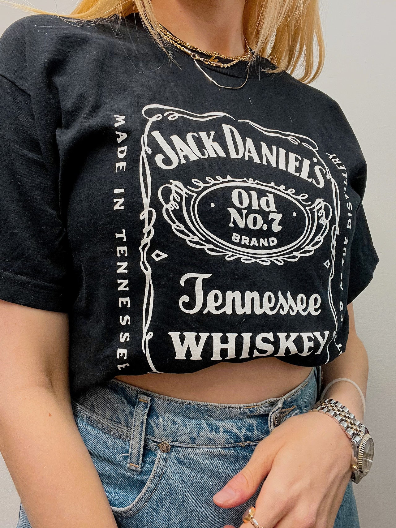 T-shirt vintage noir Jack Daniel’s S