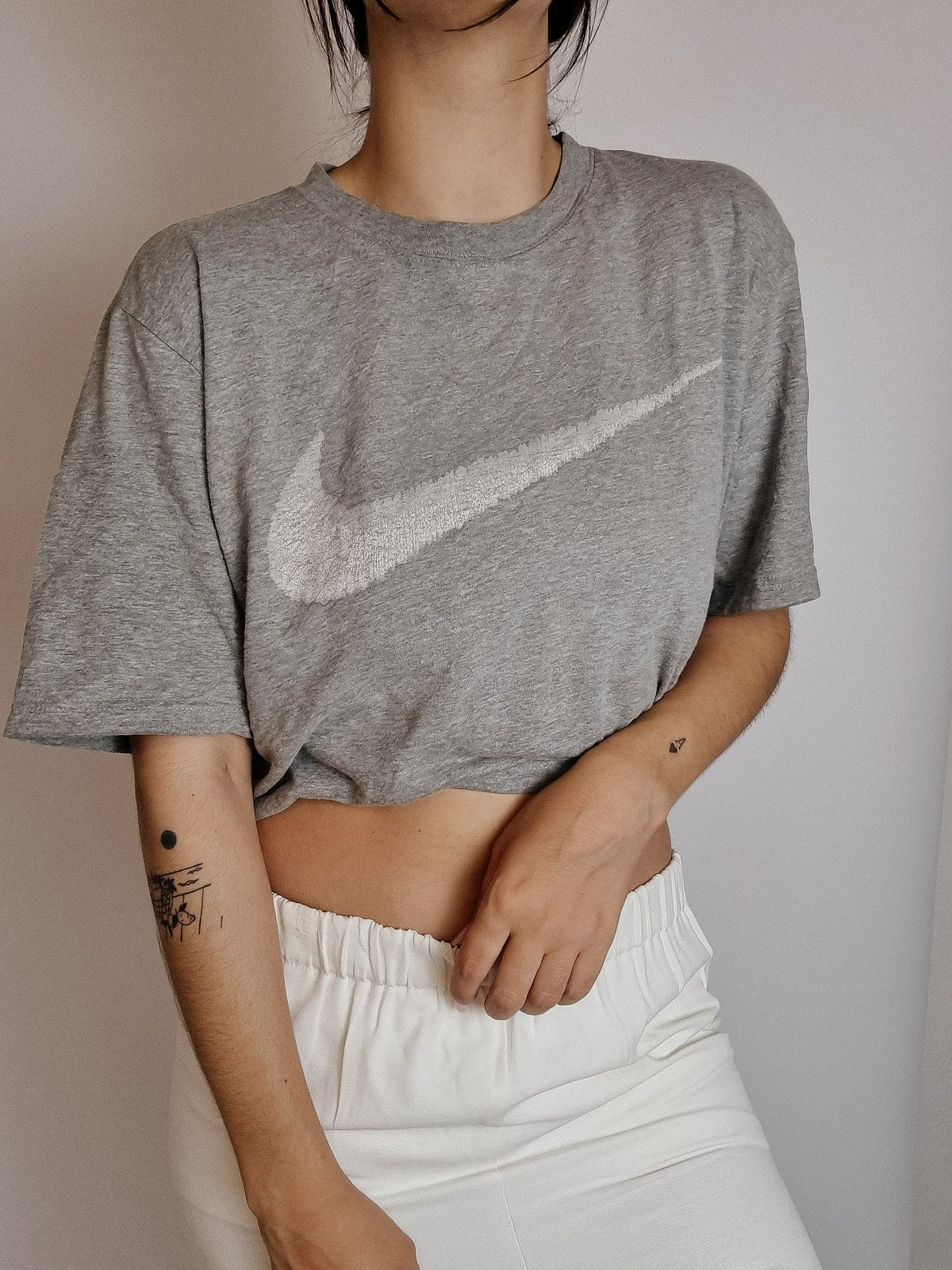 Nike hellgraues Vintage T-Shirt L