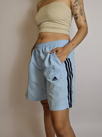 Adidas XL Vintage hellgraue Shorts