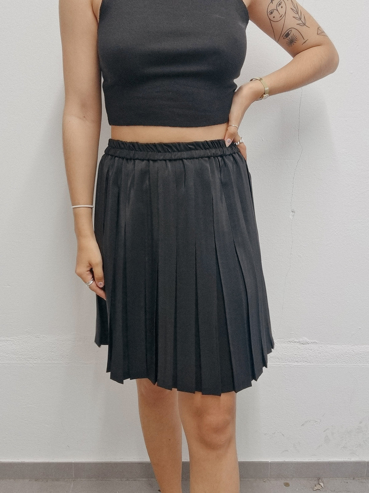 Jupe tennis vintage  plissée noire  S