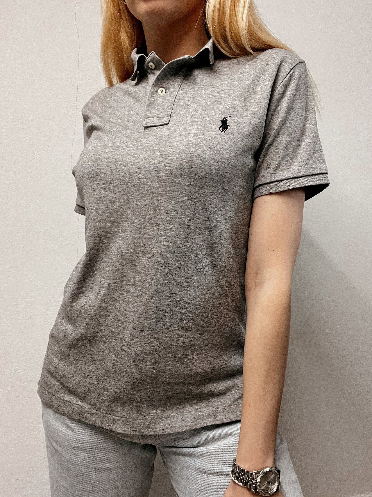 Polo Ralph Lauren gris clair S