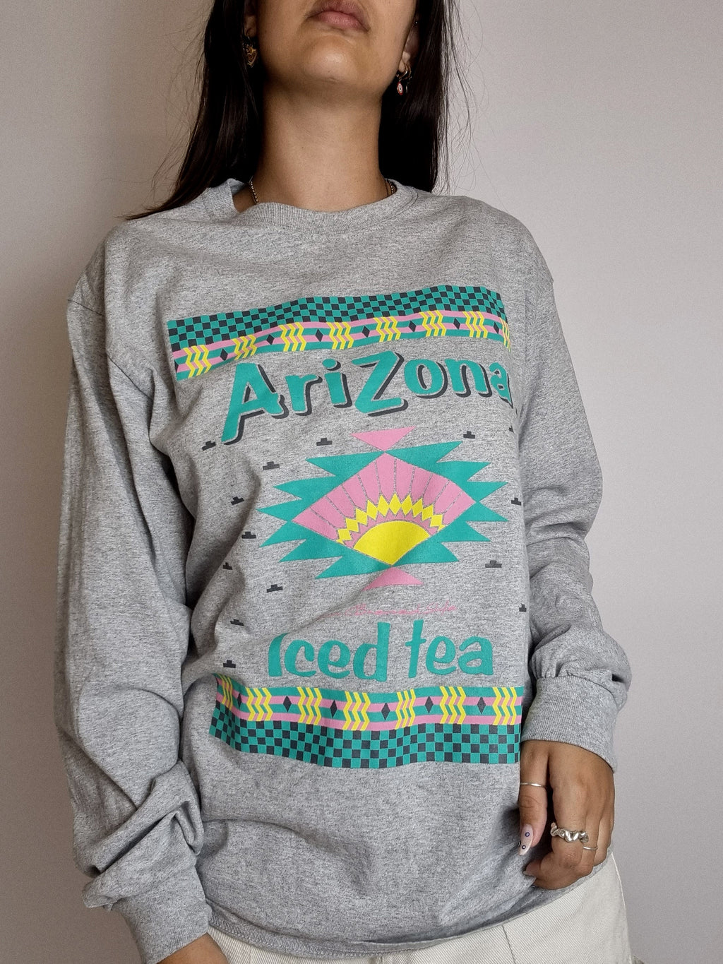Vintage grauer Arizona-Pullover
