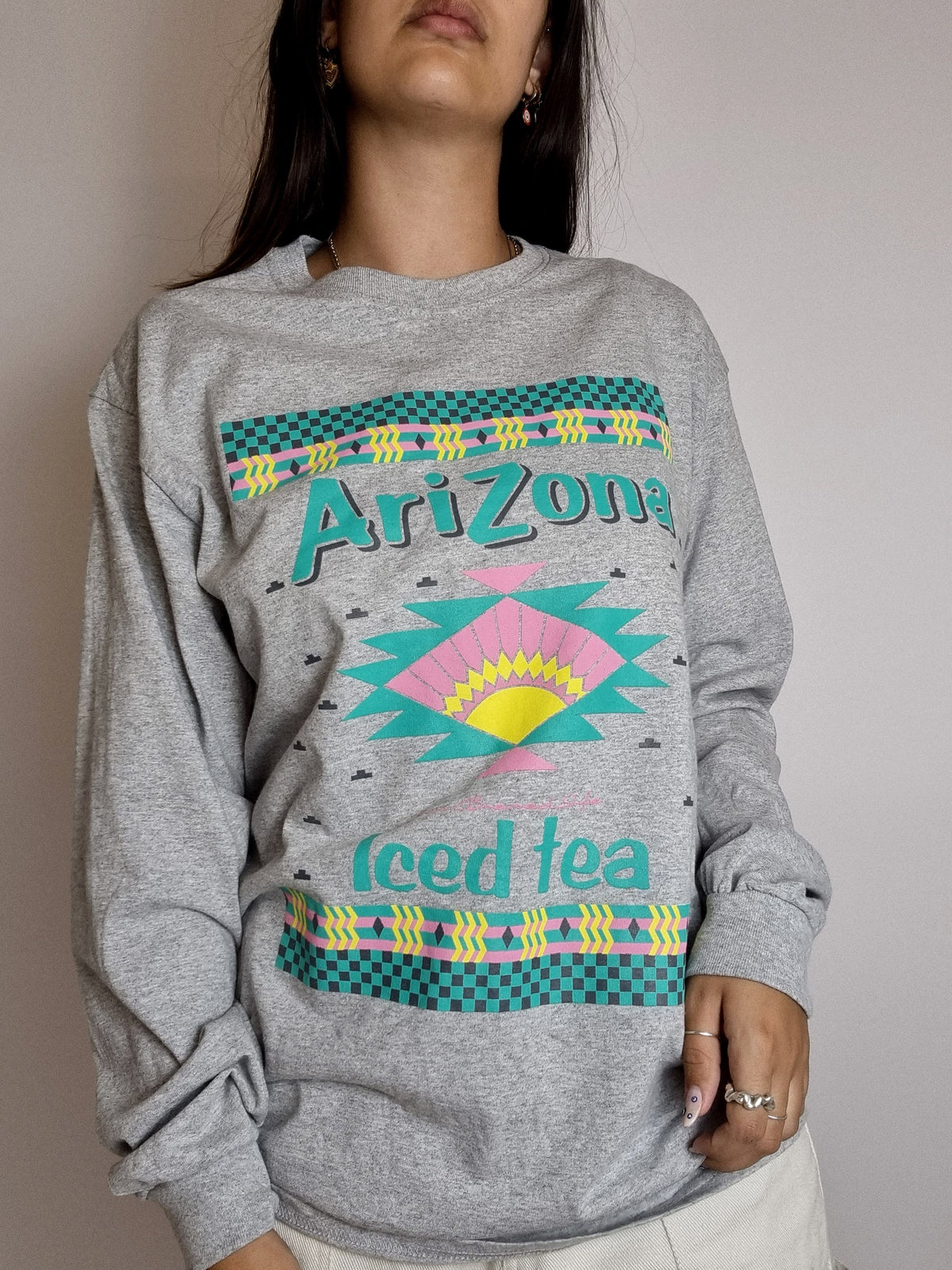 Vintage grauer Arizona-Pullover