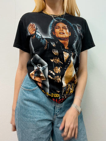 T-shirt noir Michael Jackson S