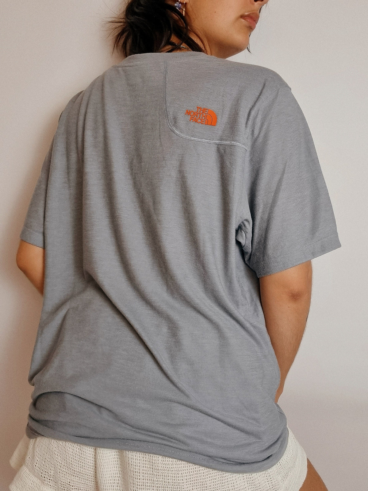 Vintage hellgraues T-Shirt The North Face L