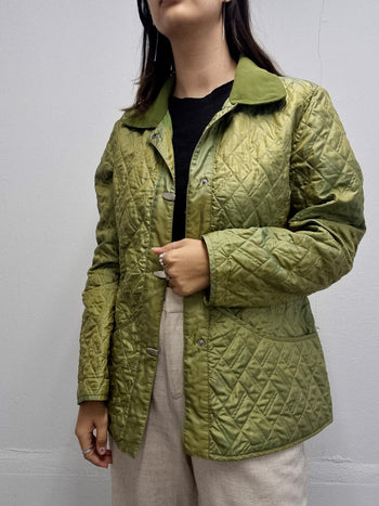 Veste vintage matelassée verte M