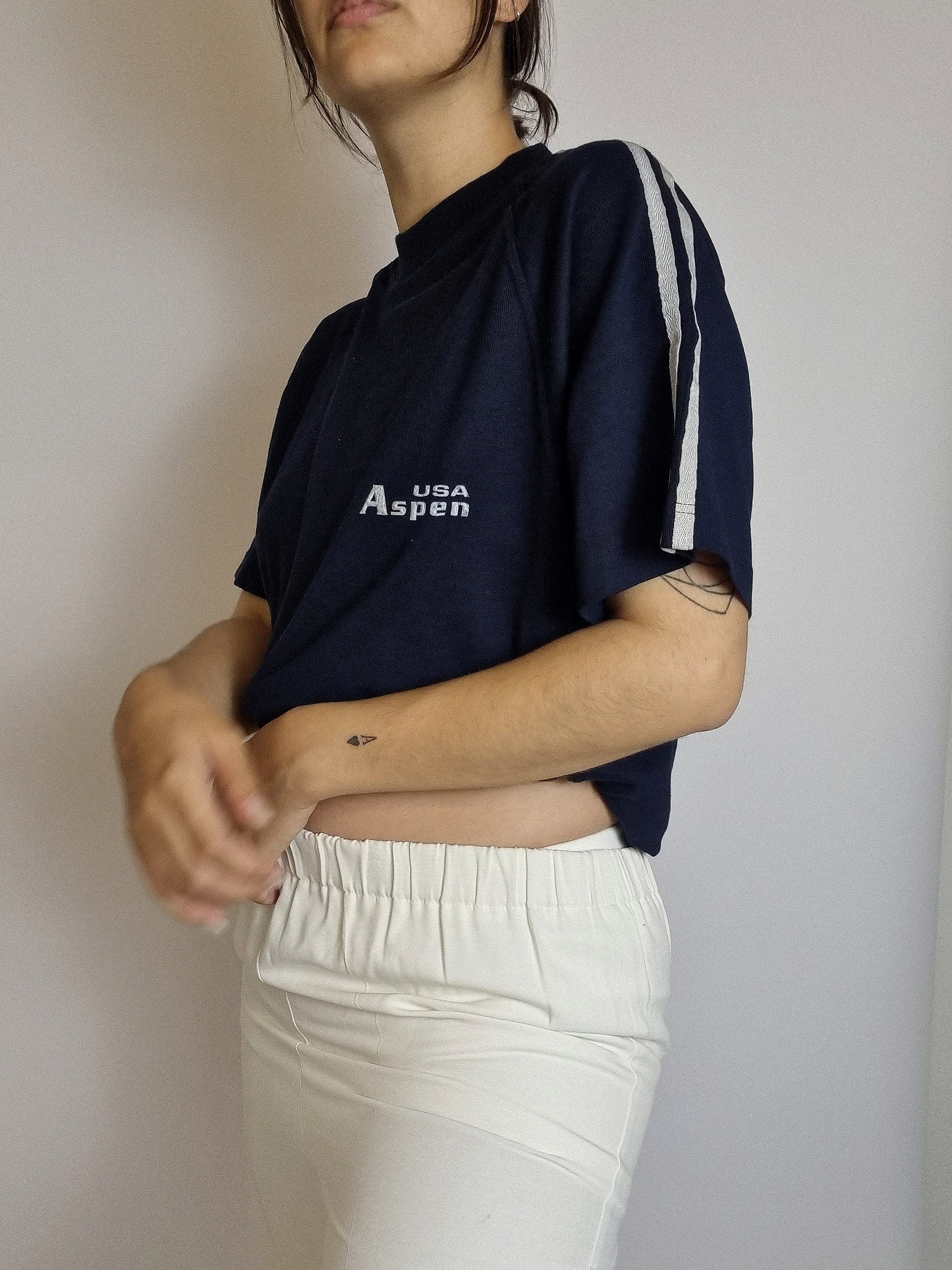 Lacoste L white striped mauve polo shirt
