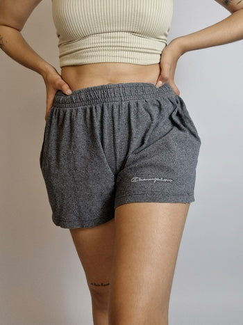 Short vintage de jogging gris foncé Champion S