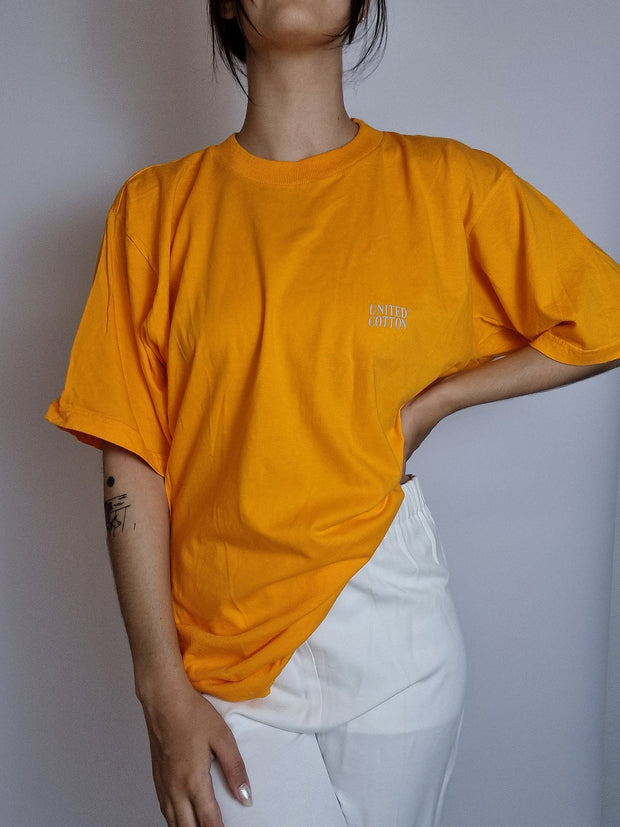 T-shirt vintage orange L