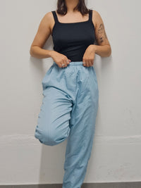 Nike S hellgrau/blaue Vintage-Jogginghose