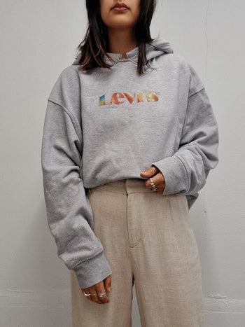 Hellgrauer Vintage-Pullover Levi's M