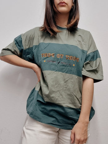 T-shirt vintage vert foncé  M