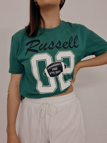 T-shirt vintage vert Russell S