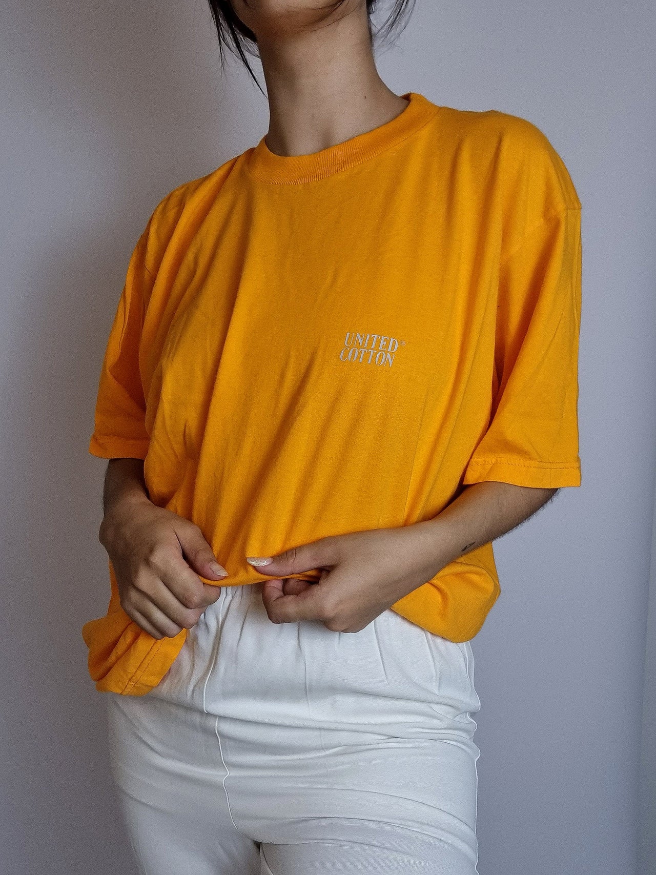 T-shirt vintage orange L