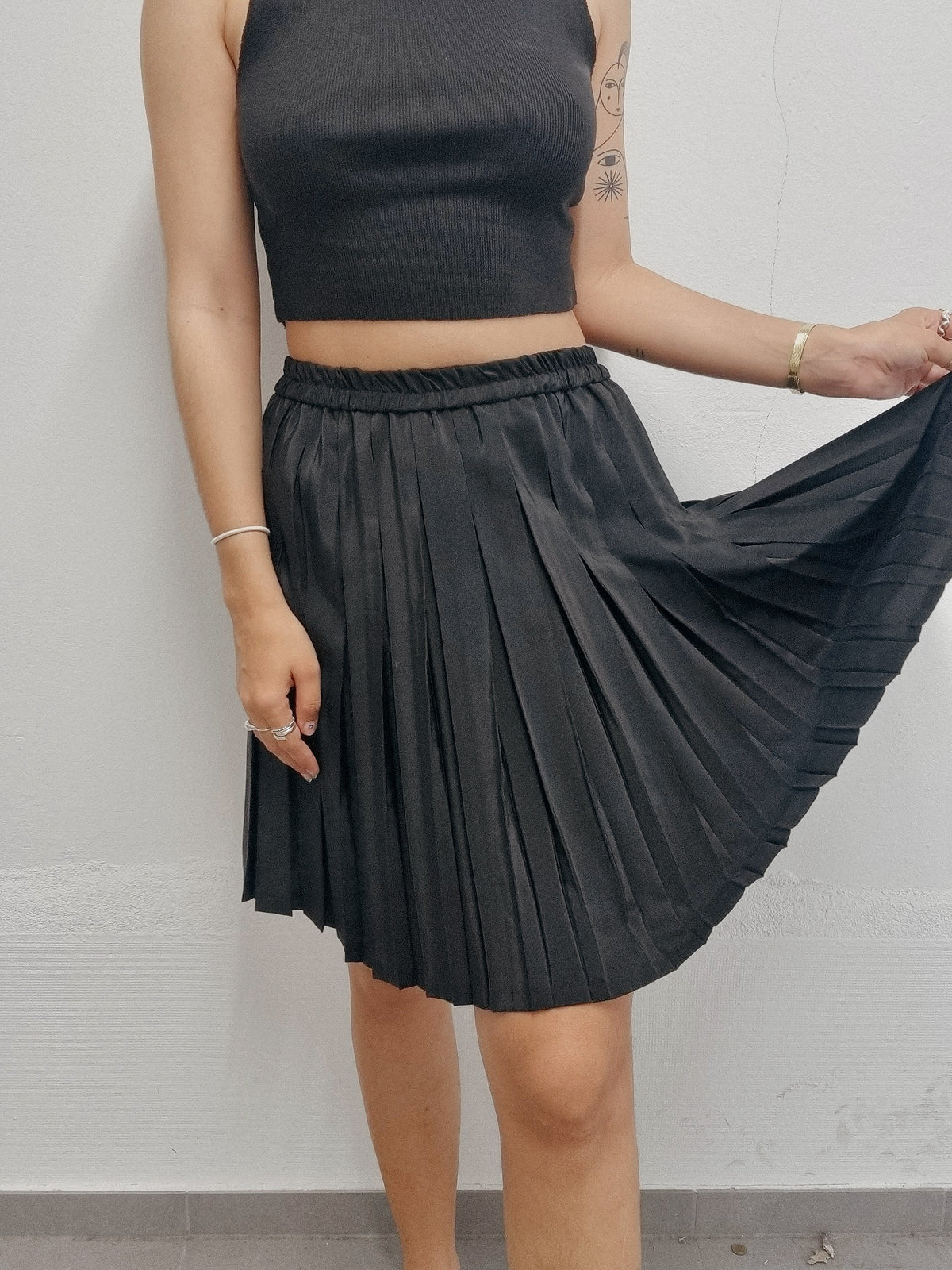 Jupe tennis vintage  plissée noire  S