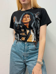 T-shirt noir Michael Jackson S