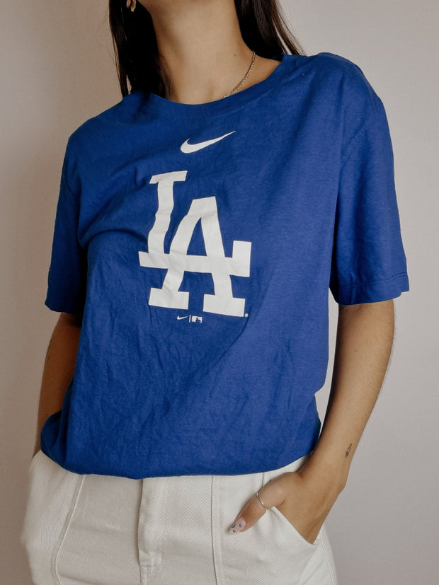 T-shirt vintage Nike bleu S