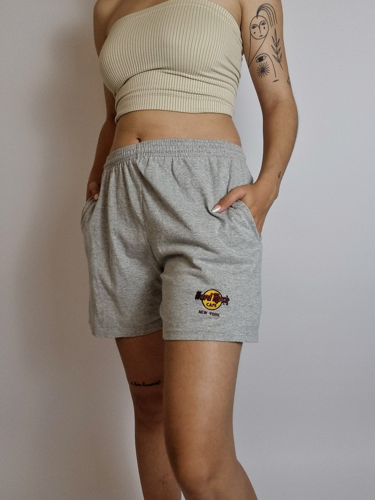 Short vintage  gris clair Hard Rock Cafe M