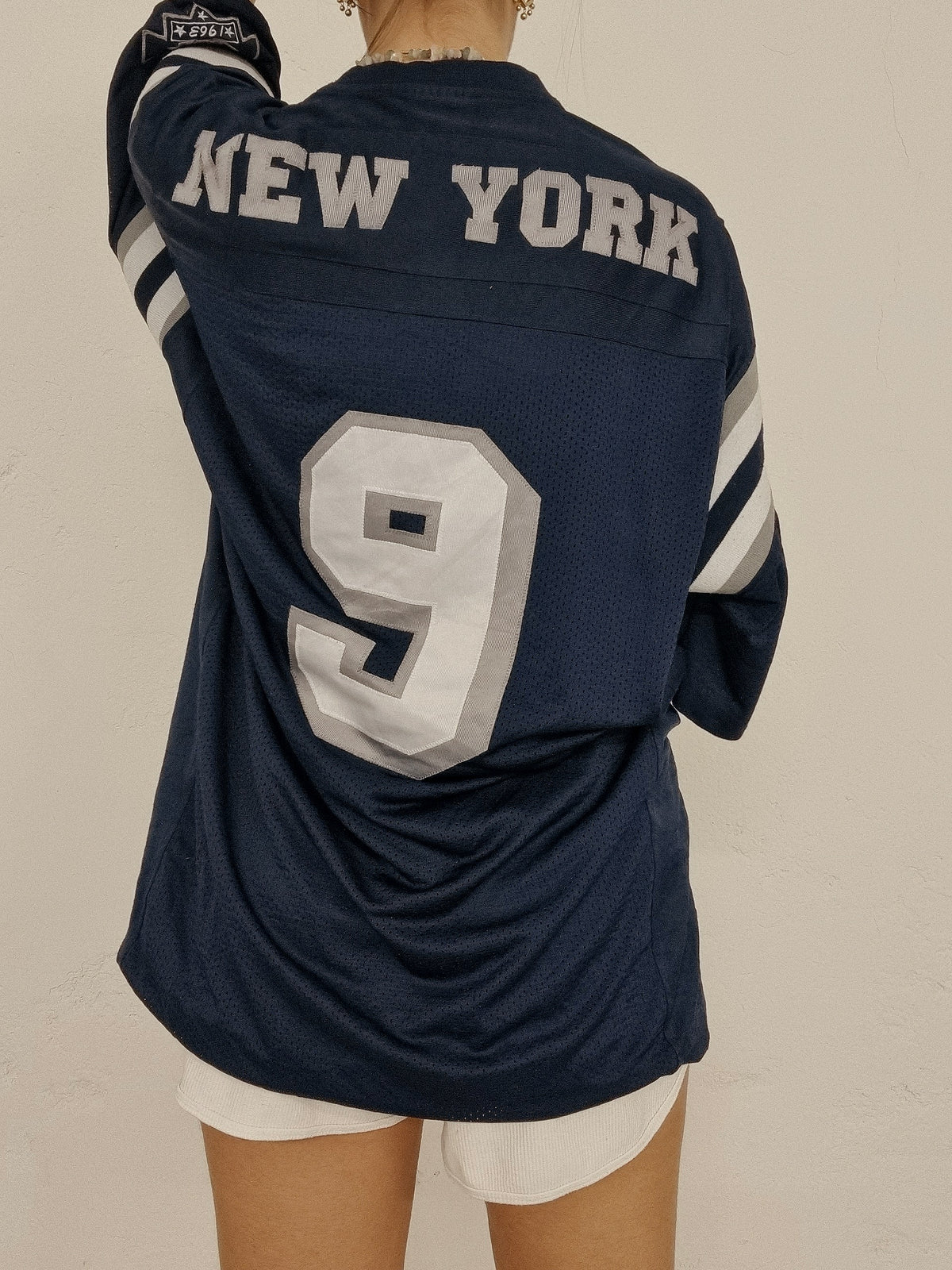 Vintage amerikanisches Trikot blau New York M