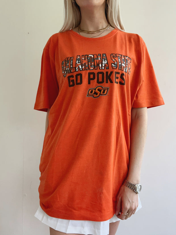 T-shirt vintage américain orange  XL